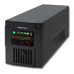 Photo of Uninterruptible power supplies (UPS) with modified sine wave UPS, Monolith, 800VA, 480W, LCD, USB Qoltec 53952 &ndash; buy online with delivery across Ukraine at Net-server