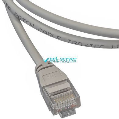 Фото Патч-корд 0,5м, UTP, cat.6A, RJ45, мідь, 28AWG сірий, Electronical PC0027-C6A-050-8L &ndash; купити з доставкою по Україні в інтернет-магазині Net-server
