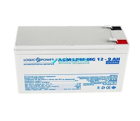 Фото Акумулятор мультигелевий AGM LPM-MG 12 &ndash; 9 AH &ndash; купити з доставкою по Україні в інтернет-магазині Net-server