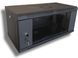 Wall-mounted telecommunication cabinet 4U 600x300 (W*D), dismountable, black, Hypernet WMNC-30-4U-FLAT-BLACK