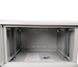 Wall cabinet 19", 4U, W600xH350xH284, collapsible, economy, glass, gray ES-E435G