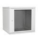 Server cabinet 12U 600x600 collapsible, glass, gray