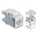 Keystone UTP narrow module 180°, cat.5e, Dual Type IDC, color white Premium Line 105121010