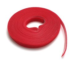 Velcro strap, 10 mm x 5 m, red, net-server 5040-RED