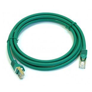 Фото Патч-корд RJ45 Cat.6A S/FTP, экранированный, 3 м, зеленый, LW PC005-C6A-300-GN &ndash; купить с доставкой по Украине в интернет-магазине Net-server