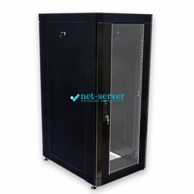 Шкаф серверный напольный 19", 18U, 610х865мм (Ш*Г), разборной, черный, UA-MGSE1868MB