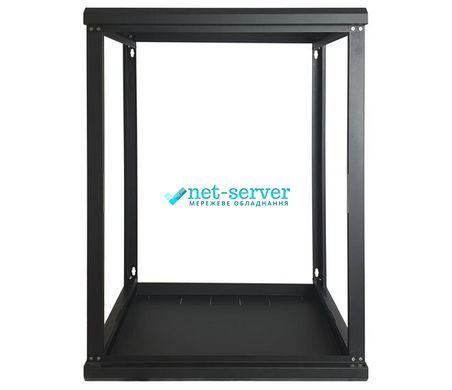 Photo of Wall cabinet 19", 12U, W600xD600xH637, collapsible, economy, glass, black ES-E1260B &ndash; buy online with delivery across Ukraine at Net-server