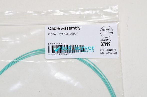 Фото Пигтейл оптический LC/UPC, MM, OM3, Clearcurve&reg;, 900&micro;m, LSZH, 2 м Corning F000301T4Z80002M &ndash; купить с доставкой по Украине в интернет-магазине Net-server