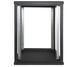 Wall cabinet 19", 12U, W600xD600xH637, collapsible, economy, glass, black ES-E1260B