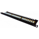 Photo of Network patch panel 19", 24 ports, 0.5U, cat.5e, UTP, Hypernet PP-UTP24-WMR-05U &ndash; buy online with delivery across Ukraine at Net-server