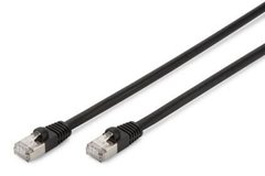Patch cord molded 1m, cat.6, S-FTP, AWG 27/7, FRPE, outdoor DK-1644-010/BL-OD