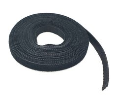 Velcro strap, 10 mm x 5 m, black, net-server 5040-Black