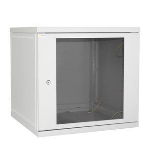 Фото Серверна шафа IP 19" 12U 600x600 розбірна, загартоване скло, сіра &ndash; купити з доставкою по Україні в інтернет-магазині Net-server