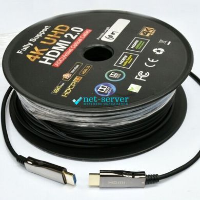 HDMI 2.0 patch cord, 60m, 4K (UHD) with optical cable transmission (AOC) Electronical LW-HA-60