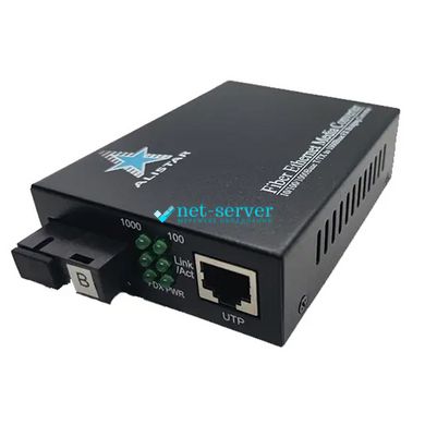 Media converter 10/100/1000BASE -T 1000BASE-LX 1SM WDM SC 20KM TX1550/RX1310nm Alistar X5G