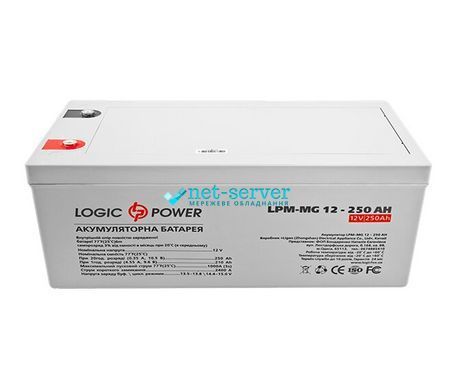 Фото Акумулятор мультигелевий AGM LPM-MG 12 &ndash; 250 AH &ndash; купити з доставкою по Україні в інтернет-магазині Net-server