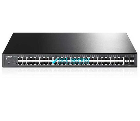 Комутатор TP-LINK T1600G-52PS (TL-SG2452P) 48x1GE/PoE+384W, 4x1GE/SFP, JetStream