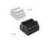 4-wire housing terminal block with mounting, 2; 3-contact, 4 mm2, white WAGO 862-2652