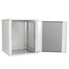 Server cabinet 15U 600x450 collapsible, glass, gray