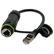Водонепроникний з'єднувач RJ45 для монтажу в панель IP68, STP, cat.5e/cat.6 KD-CP3011CAT6