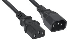 Power cord C13-C14 for computer, 3m, 0.75mm2, VDE PC189-VDE-3M-0.75