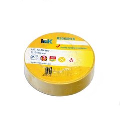 Electrical tape, 0.13x19mm, 20m, yellow, UL1910-Y