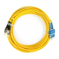 Optical patch cord SC/UPC-FC/UPC, SM, 5m, Duplex UPC-5SCFC(SM)D(FW)