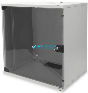 Wall-mounted server cabinet 19", 12U, 595x540x400mm (H*W*D), collapsible, gray, DIGITUS DN-1912-U-S-1
