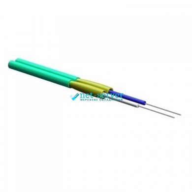 Fiber optic patch cable J-V(ZN)H 2F G50 OM3, ClearCurve, ZipCord TB3, LSZH/FRNC, turquoise, 2.0 mm, Corning™ LCXLI2-L2002-H720