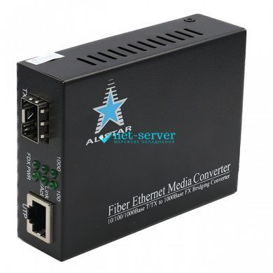 Фото Медиаконвертер 10/100/1000BASE-T to SFP Slot 1000Base-SX/LX External Power Supply Alistar X1SL &ndash; купить с доставкой по Украине в интернет-магазине Net-server