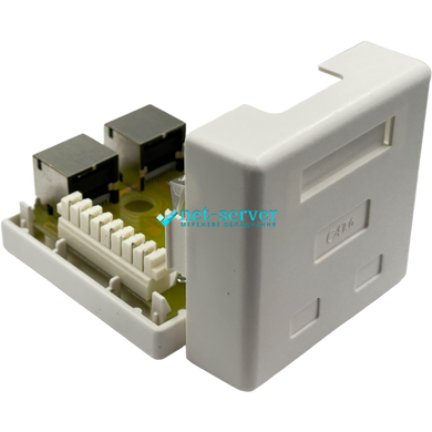 Outdoor socket 2xRJ45, cat.6, FTP