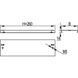 Cover for branch DKC TD/TDS base 80 mm, Sendzimir hot-dip galvanized