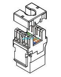 Фото Модуль Keystone UTP 180&deg;, cat.6, Dual Type IDC, колір білий Premium Line 106121010 &ndash; купити з доставкою по Україні в інтернет-магазині Net-server