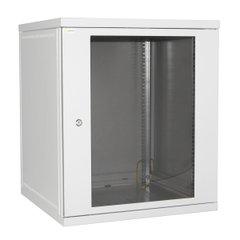 Серверный шкаф 15U 600x600 разборной, стекло, серый