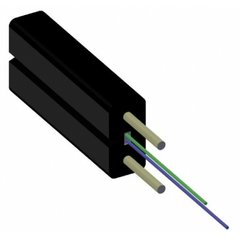 Fiber optic cable FTTH 2E9/125 light (100N), G657A, internal, LSZH, power element - Kevlar, Orient GJXFH-2E9
