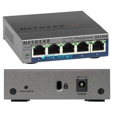 NETGEAR GS105E 5xGE L2 Managed Switch