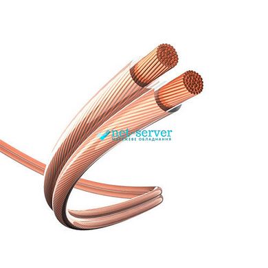 Акустический кабель CCA 2x1,00 мм прозрачный ПВХ 100 м Dialan