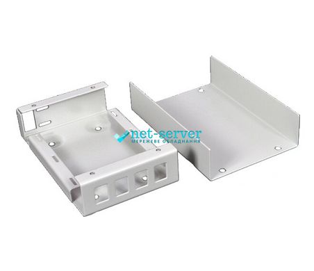 Mini Box for 4 SC-Simplex Adapter, Gray UA-FOBS4SCS-G