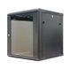 Wall-mounted server cabinet 19", 12U, 635x600x450mm (H*W*D), black, Premium Line 611264122