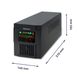 Uninterruptible power supplies (UPS) with modified sine wave UPS, Monolith, 1500VA, 900W, Qoltec 53776