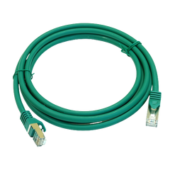 Patch cord 2m, S/FTP, cat.6A, RJ45, copper, green, Electronical PC005-C6A-200GN