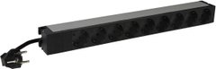Power distribution block 19'' 9 sockets, 16A, power cord 3m, with indicator Legrand 646821