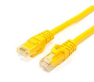 Photo of Patch cord 0.5m, UTP, cat.5e, RJ45, copper, yellow CORD-0.5M-YEL &ndash; buy online with delivery across Ukraine at Net-server