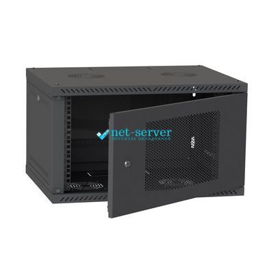 Фото Серверна шафа IP 19" 6U 600x600 розбірна, перфорована, чорна &ndash; купити з доставкою по Україні в інтернет-магазині Net-server
