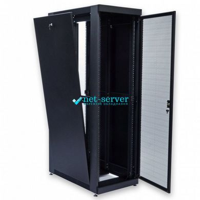 Шкаф серверный напольный 19", 33U, 610х1055мм (Ш*Г), разборной, черный, UA-MGSE33610MPB
