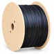 Photo of FTTH Fiber Optic Cable, 2 Fibers G.657.A1, Drop Cable, Dielectric, FRNC, 500 N, Black, 1000 m, DROP-DF02E9FGB &ndash; buy online with delivery across Ukraine at Net-server
