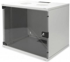 Шкаф серверный настенный 19", 9U, 460х540х400мм (В*Ш*Г), собраный, серый, DIGITUS DN-1909-U-S-1