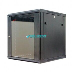 Wall-mounted server cabinet 19", 15U, 769x600x450mm (H*W*D), black, Premium Line 611264152