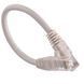 Патч-корд 0.3м, U/UTP, cat.6А, RJ45, мідь, білий, L&W ELECTRONICAL LW-PC0001-C6A-030WH