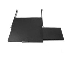 Pull-out shelf for keyboard and mouse 1U depth 400-600mm